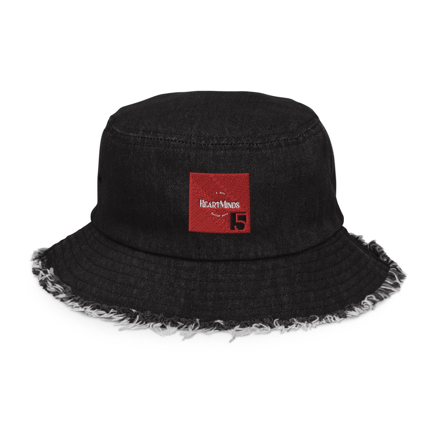 HeartMinds Distressed Denim Bucket Hat