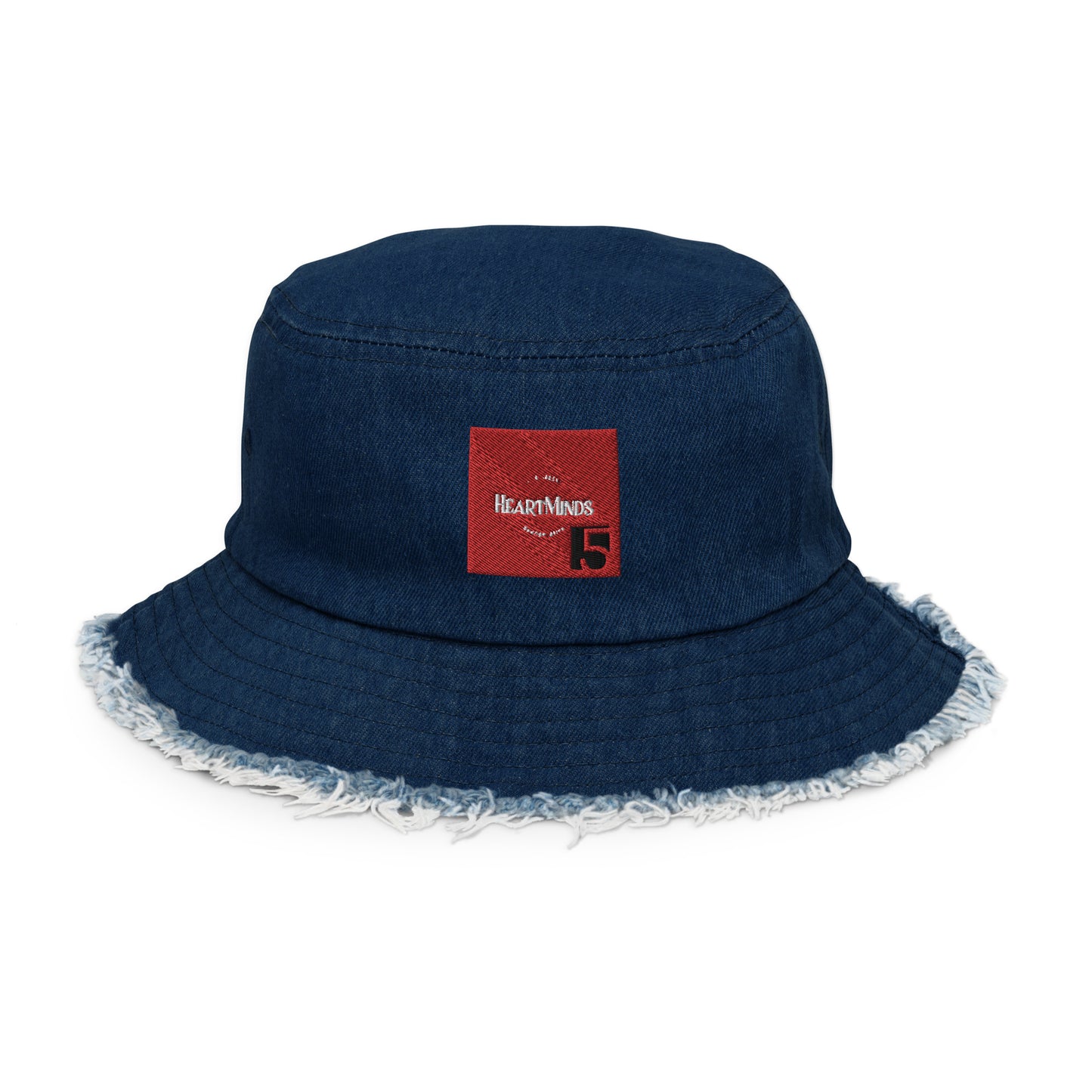 HeartMinds Distressed Denim Bucket Hat