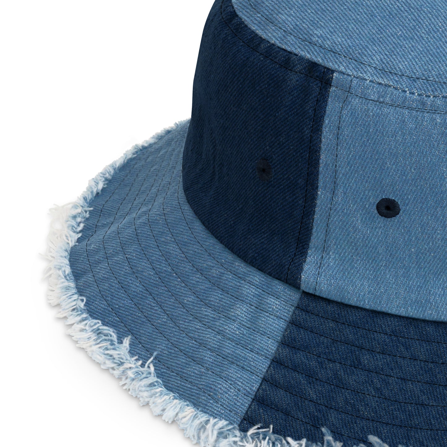 HeartMinds Distressed Denim Bucket Hat