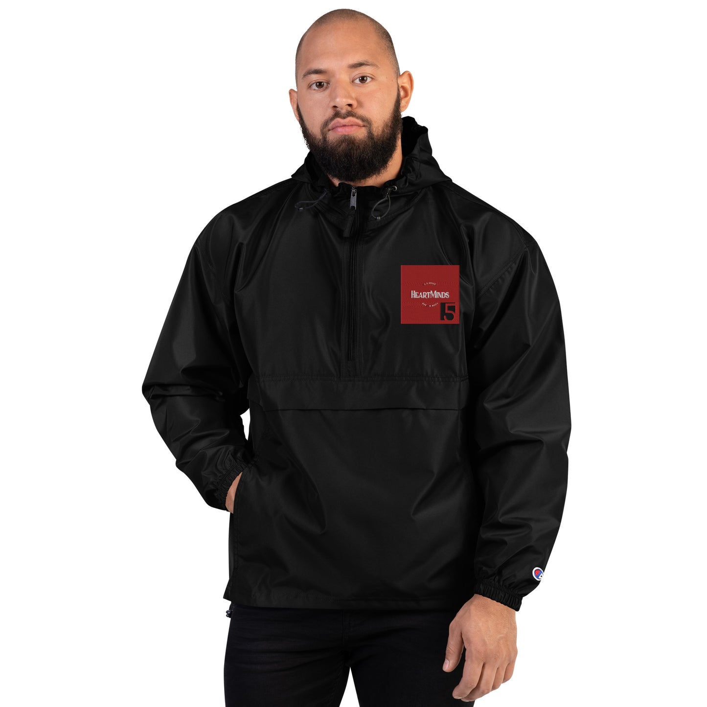 HeartMinds Embroidered Champion Packable Jacket