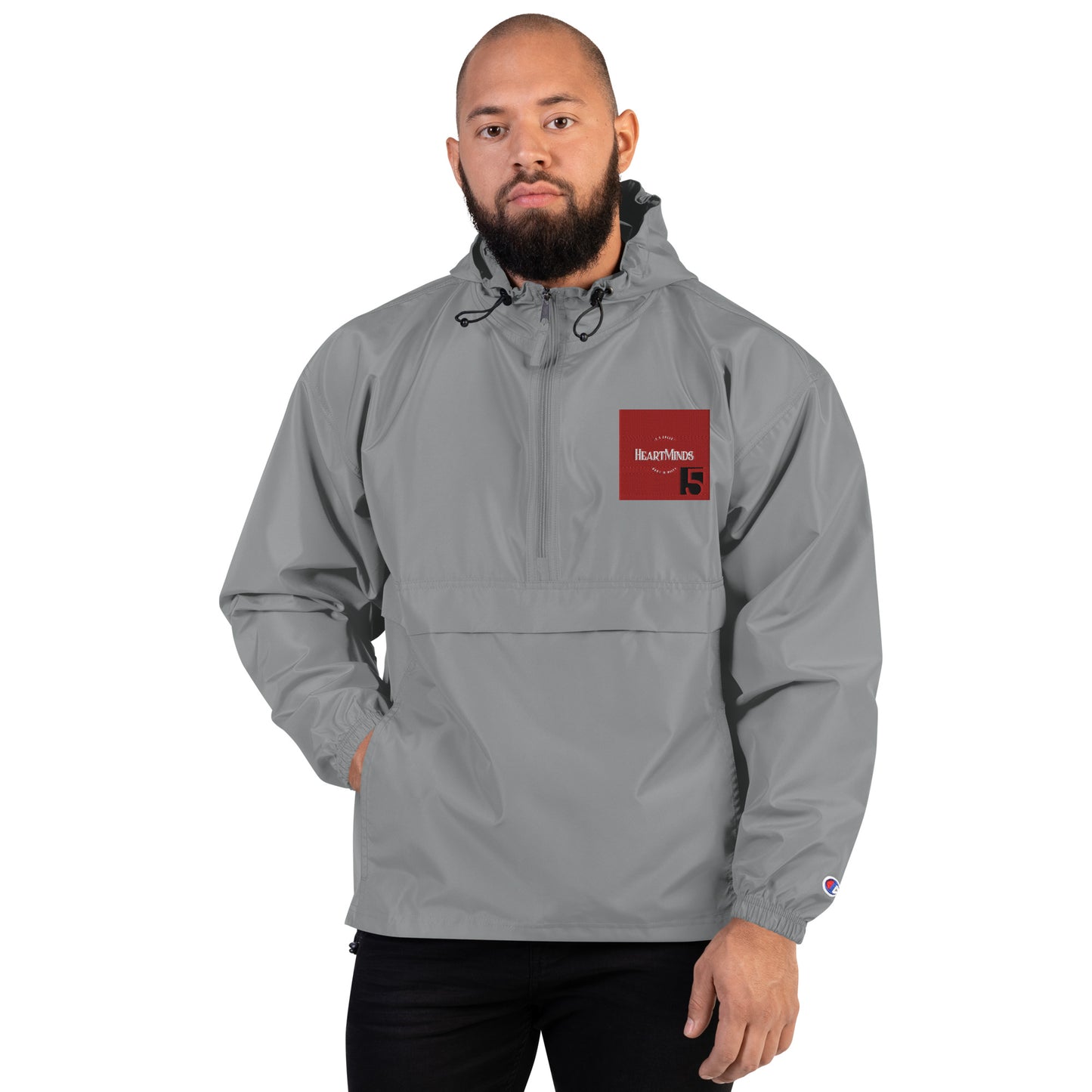 HeartMinds Embroidered Champion Packable Jacket