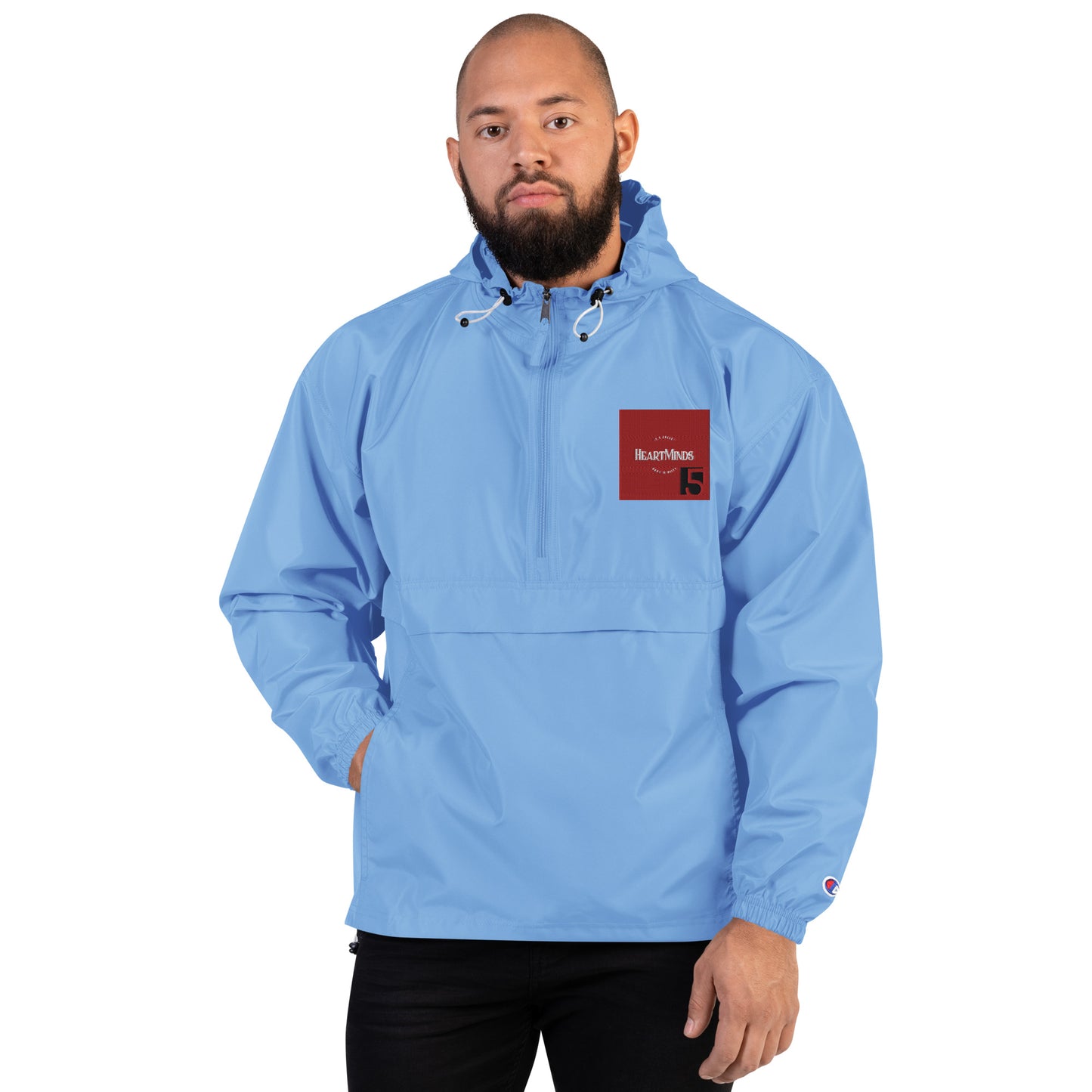 HeartMinds Embroidered Champion Packable Jacket