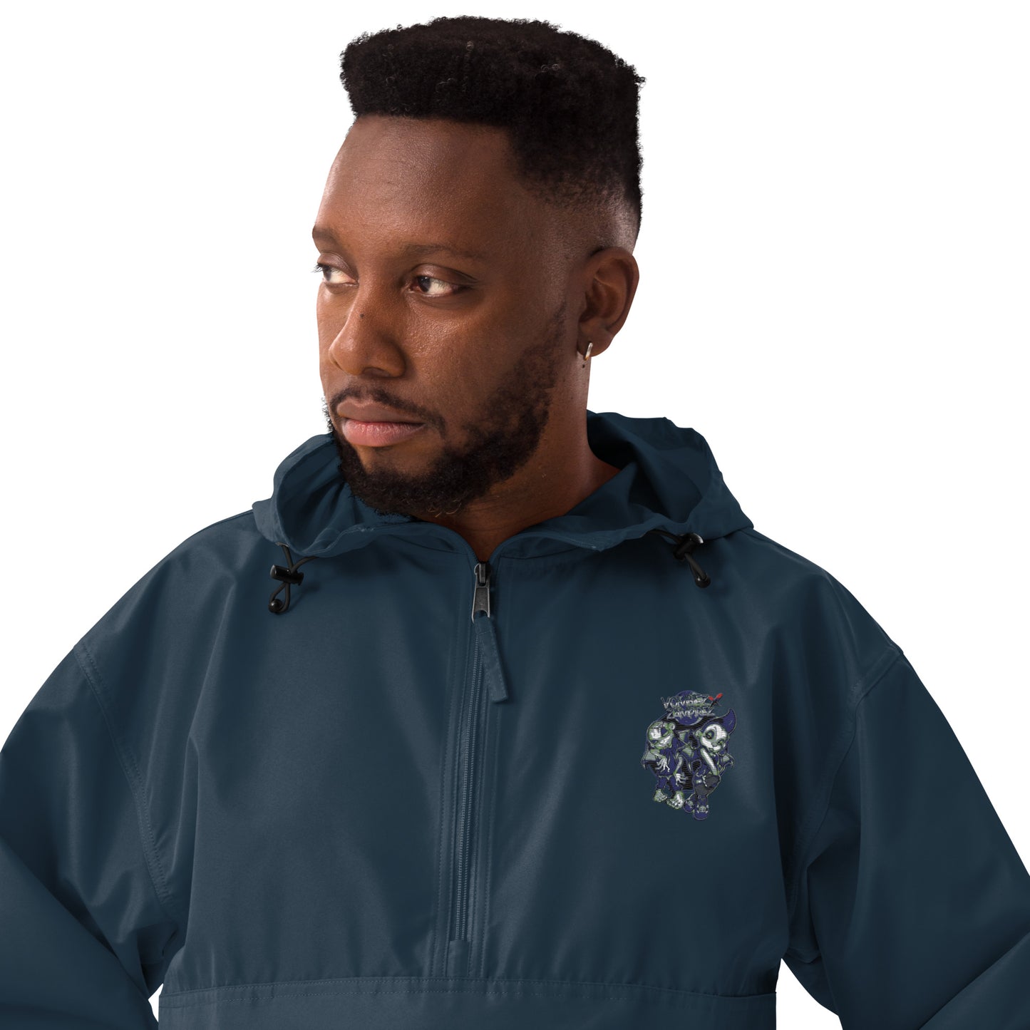 Embroidered Vombiez x Zampirez x Champion Packable Jacket