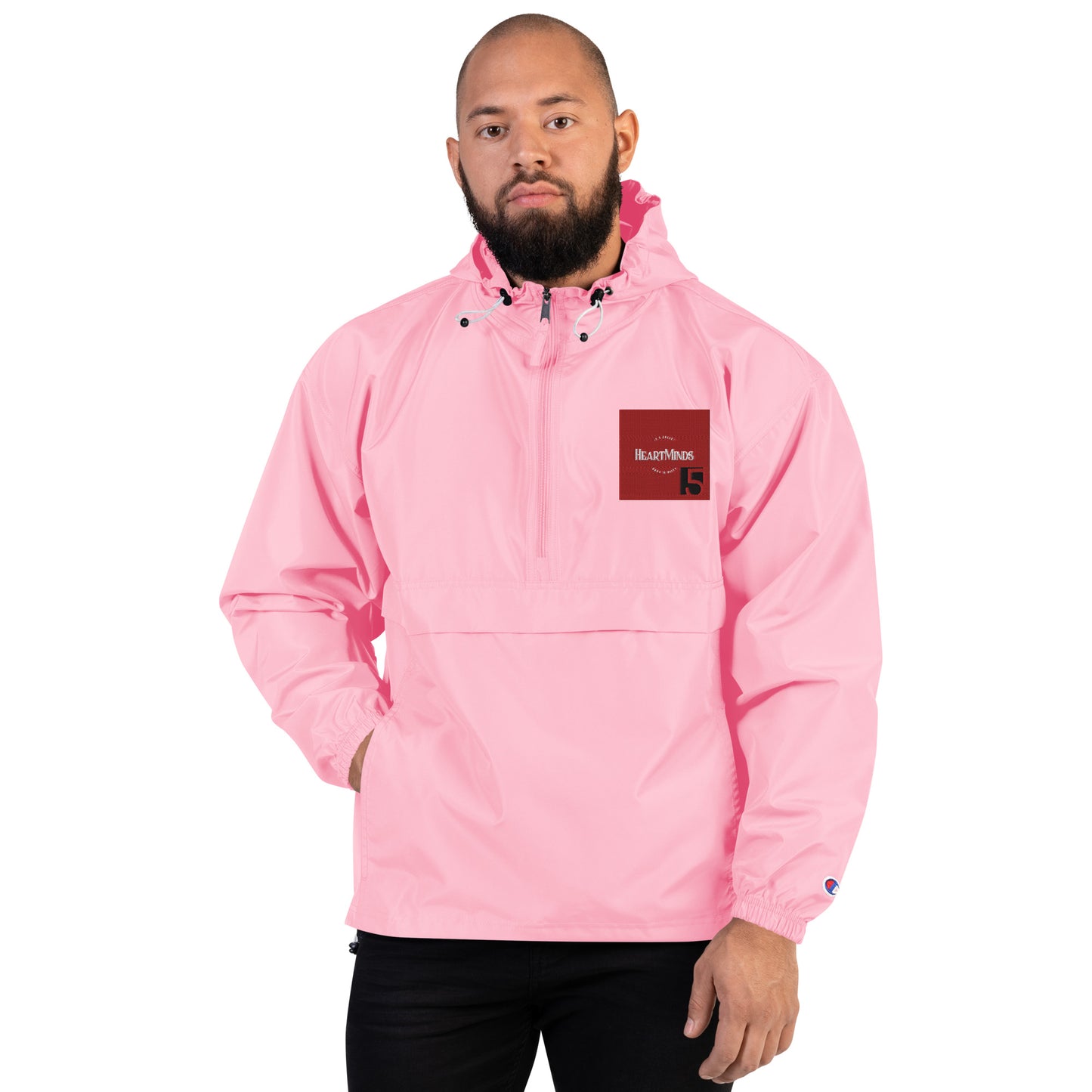 HeartMinds Embroidered Champion Packable Jacket