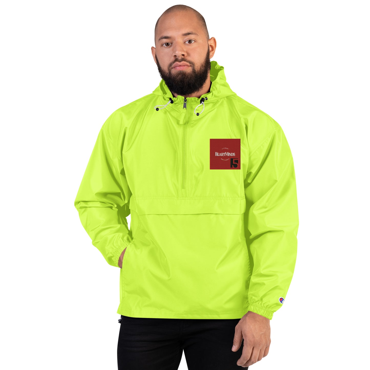 HeartMinds Embroidered Champion Packable Jacket