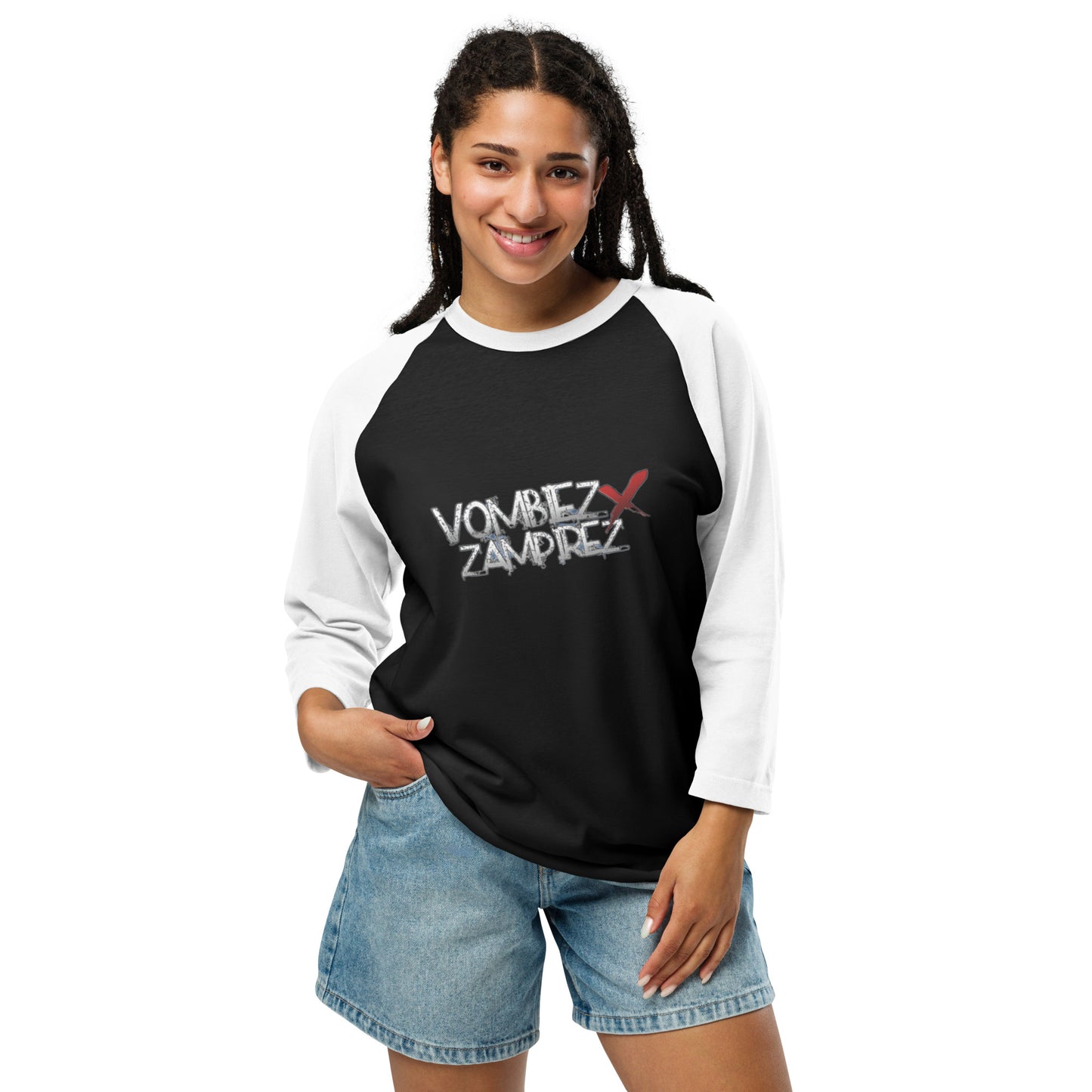 Vombiez x Zampirez 3/4 Sleeve Raglan Shirt